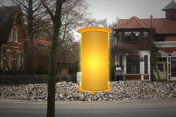 Kunst im Kreisel - Ufo - Sabine Bubalik